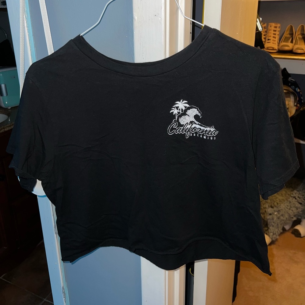 Black crop top